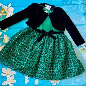 NWT! Bonnie Jean Holiday Dress 2T